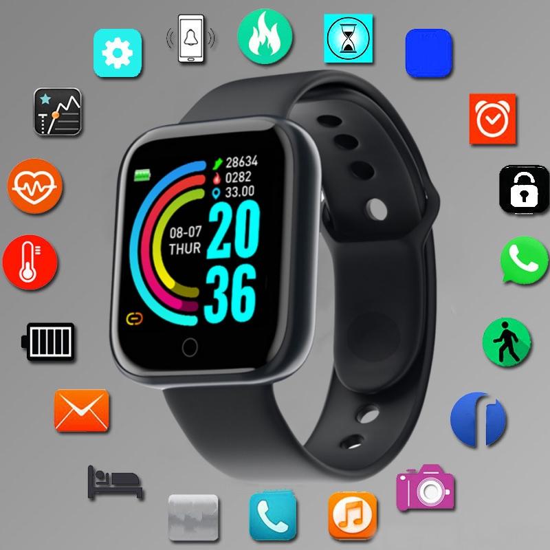 Smartwatch Digital Watches For Men - Erkekler Kadınlar Için akıllı saat Spor