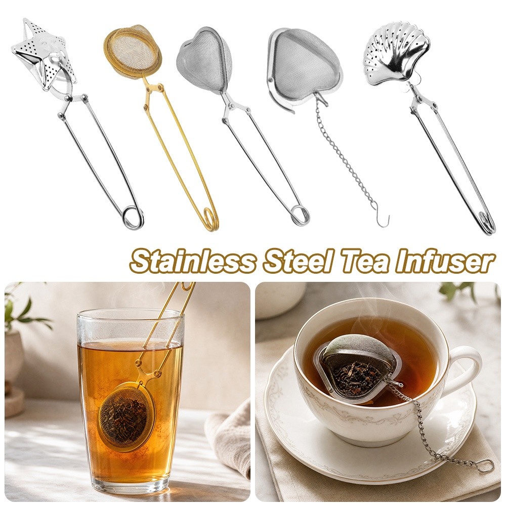 Mesh Stainless Strap - Yaratıcı Paslanmaz Çelik Çay Demliği Yeniden