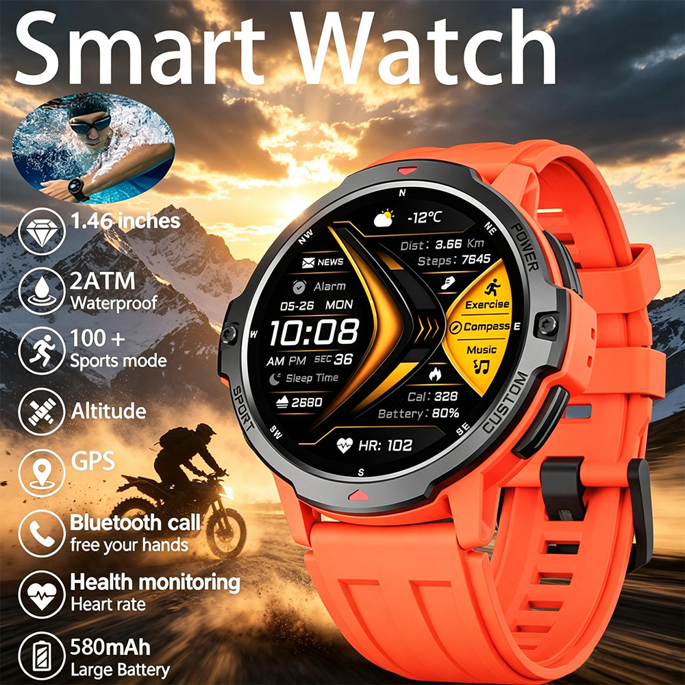 Smartwatch Timex Watches For Women - YENI 6 Eksenli Jiroskop Askeri GPS