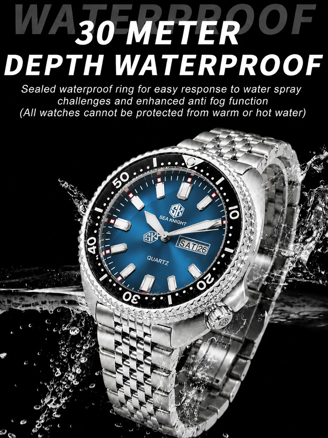 SEA KNIGHT Yeni Lüks İş Kuvars - Smartwatch Luxury Watches For Men incelemesi ve fiyatı