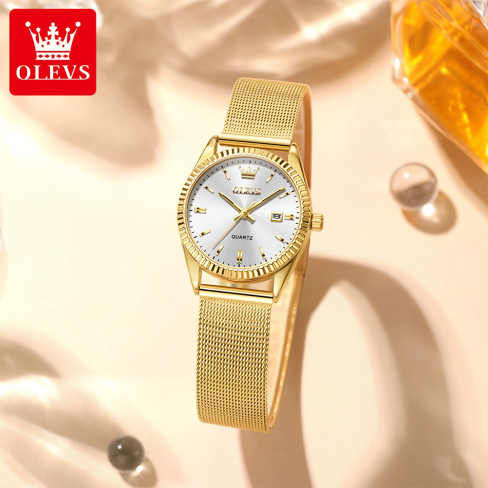 OLEVS Kadınlar İçin Lüks Kuvar - Mesh Stainless Strap incelemesi ve fiyatı