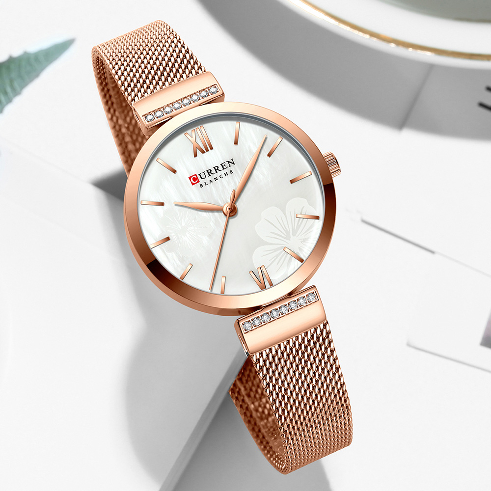 CURREN 9067 Bayanlar için Mini - Mesh Stainless Strap incelemesi ve fiyatı