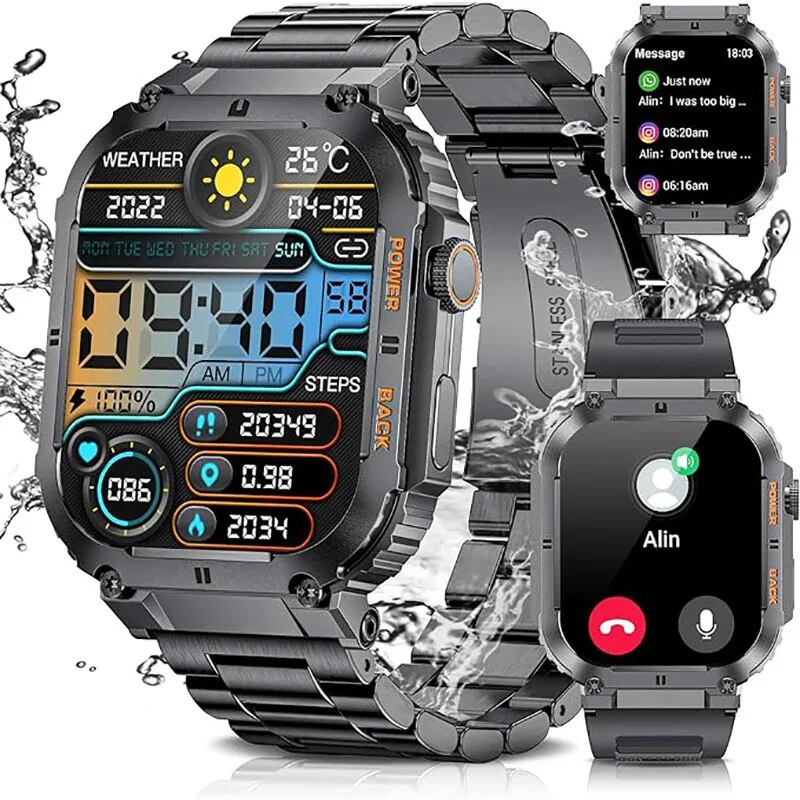 LIGE açık spor spor Smartwatch - Smartwatch Digital Watches For Men incelemesi ve fiyatı