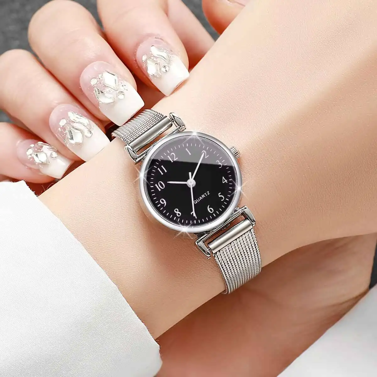 1/2 adet moda kadın saatler ba - Mesh Stainless Strap incelemesi ve fiyatı