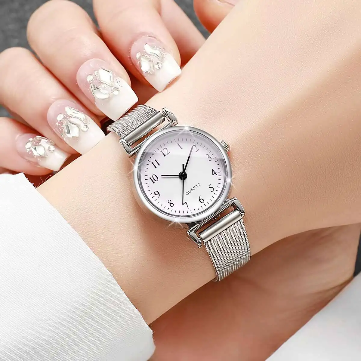1/2 adet moda kadın saatler ba - Mesh Stainless Strap incelemesi ve fiyatı