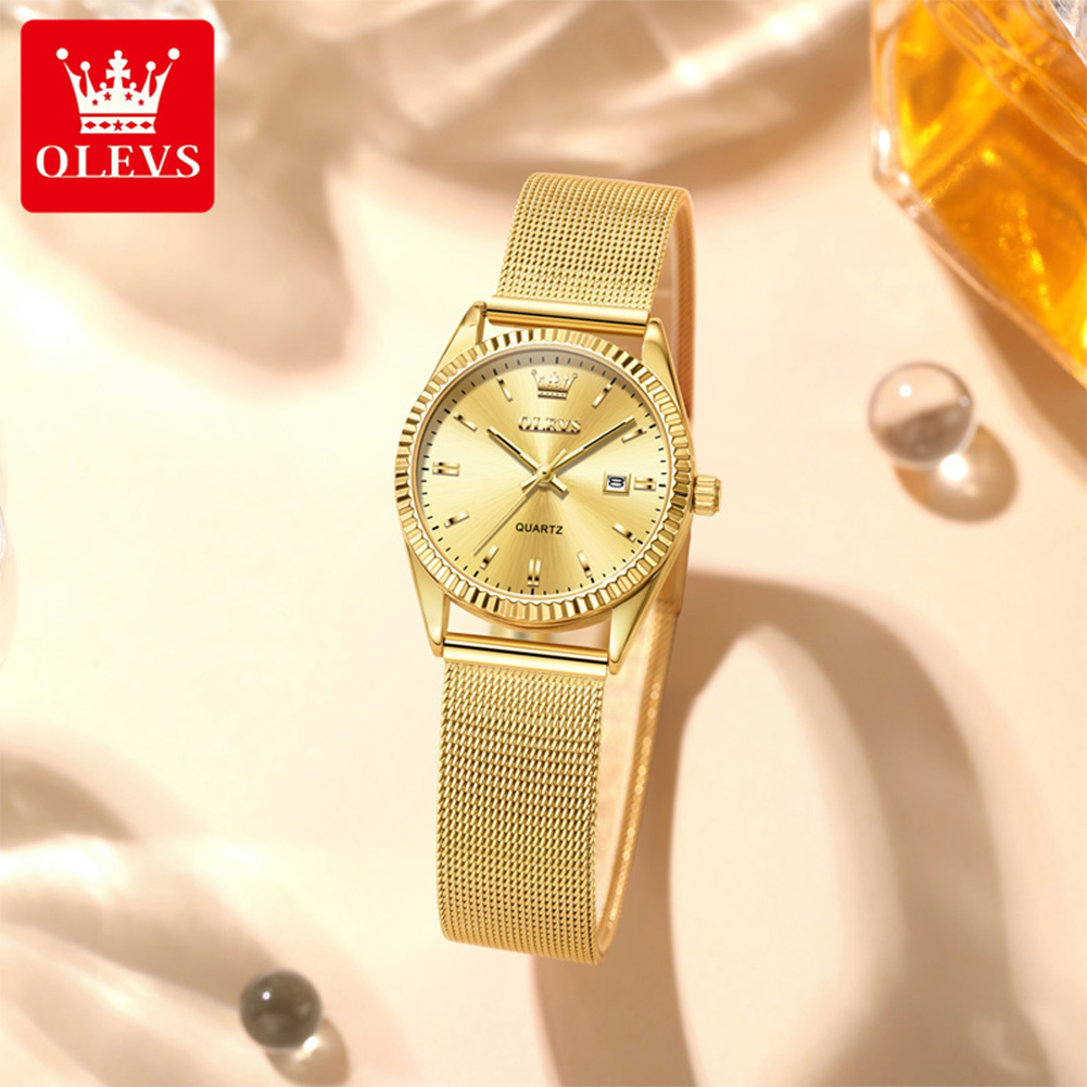 OLEVS 5692 Elegance Kuvars Mek - Mesh Stainless Strap incelemesi ve fiyatı