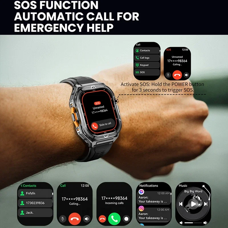 Lüks AMOLED Akıllı Saat Gerçek - Smartwatch Digital Watches For Men incelemesi ve fiyatı